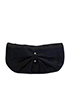Ruched Crystal Clutch, front view